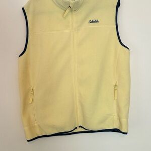 Cabela's Soft Yellow Fleece Vest